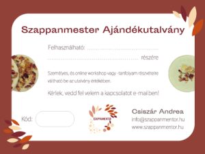 Szappanmester Ajándékutalvány Maxi